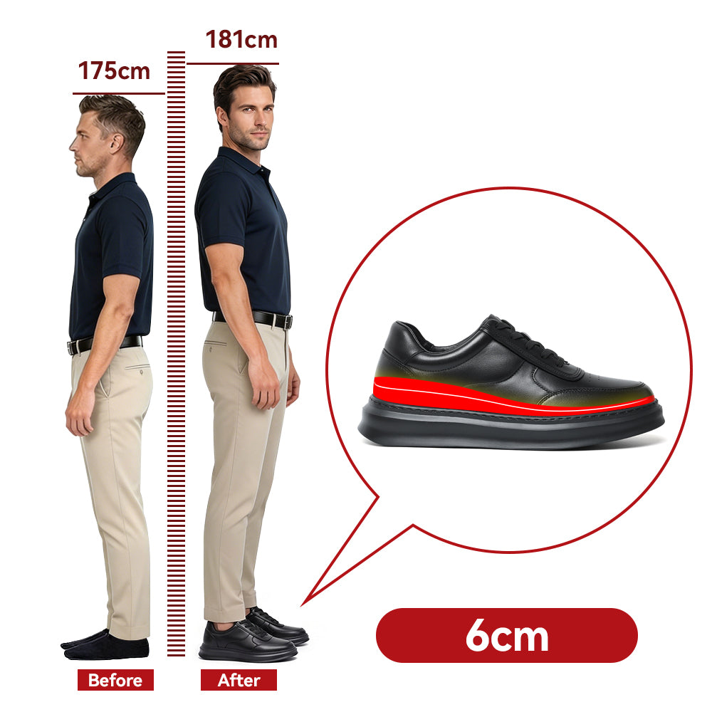 SCHUHE DIE GRÖßER MACHEN DINO +6 CM