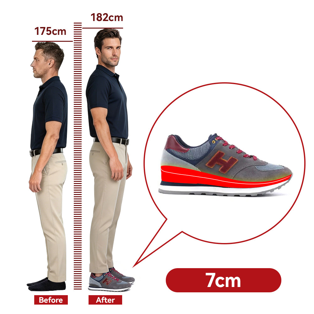 SCHUHE DIE GRÖßER MACHEN ETTORE +7 CM