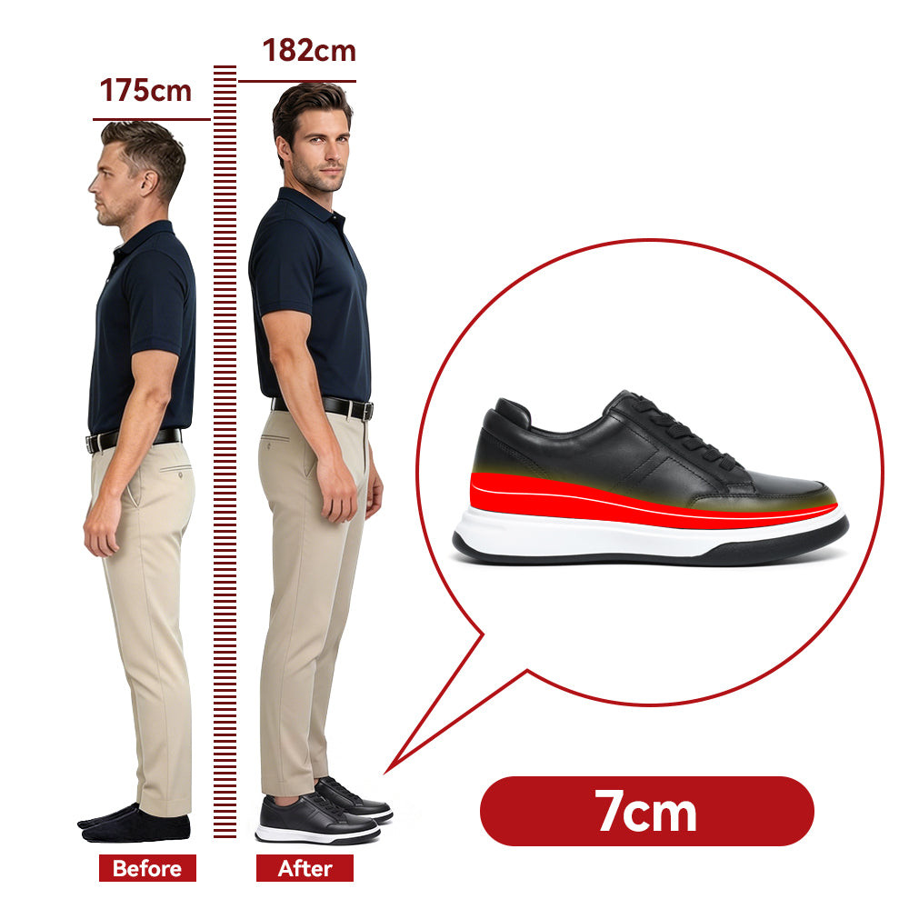SCHUHE DIE GRÖßER MACHEN GENARO +7 CM