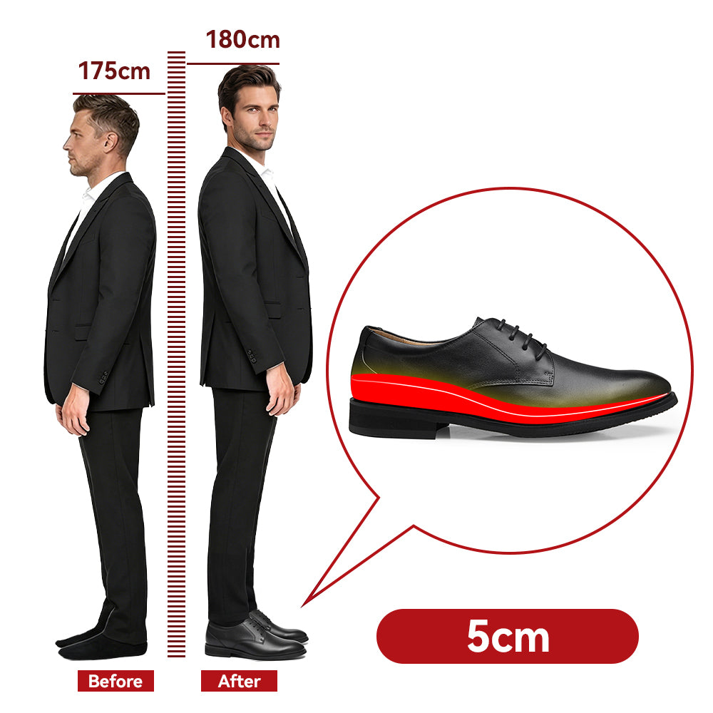 SCHUHE DIE GRÖßER MACHEN IVANO +5 CM