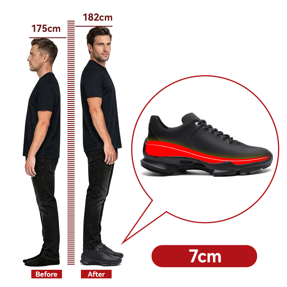 SCHUHE DIE GRÖßER MACHEN LEOPOLDO +7 CM