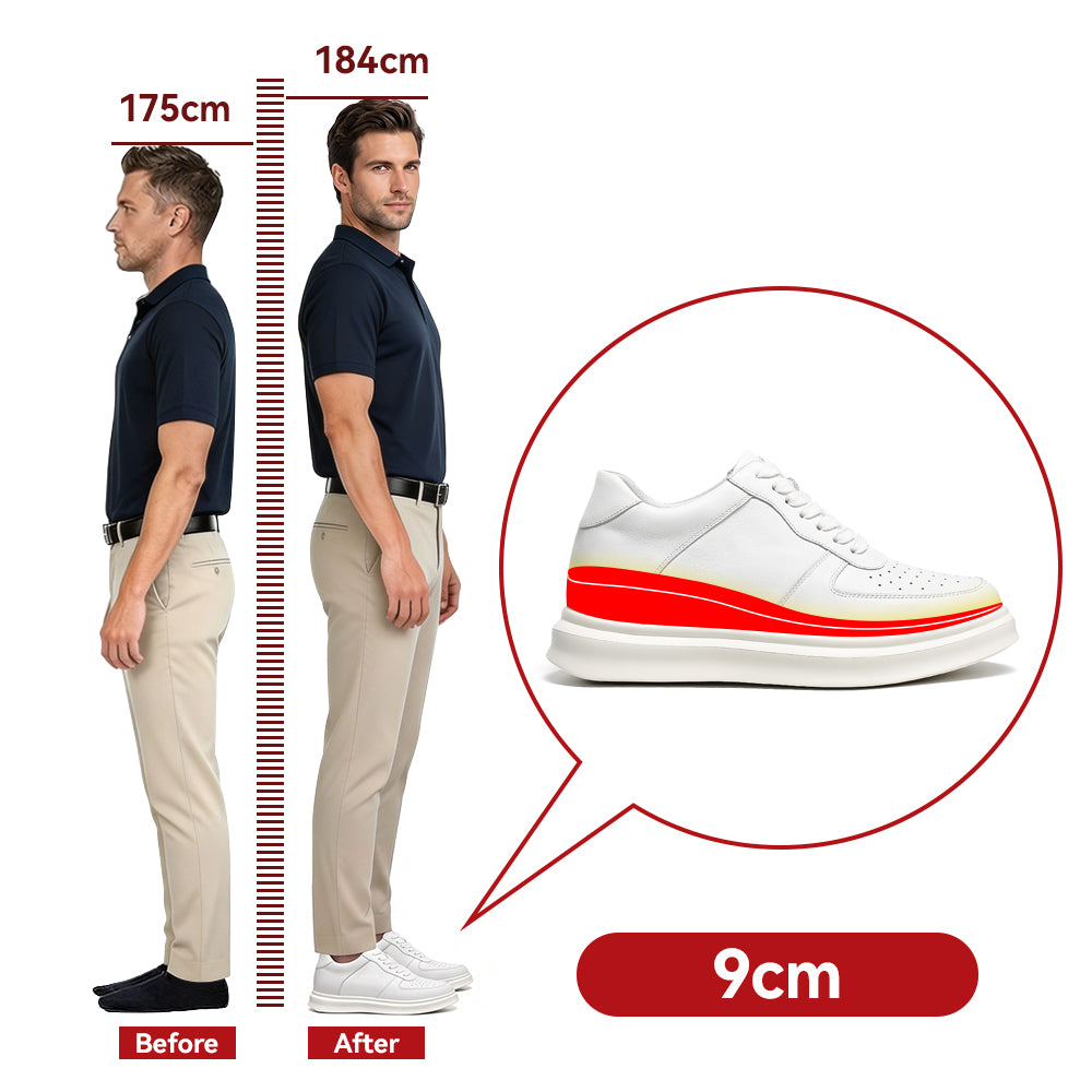 SCHUHE DIE GRÖßER MACHEN MARTINO +9 CM