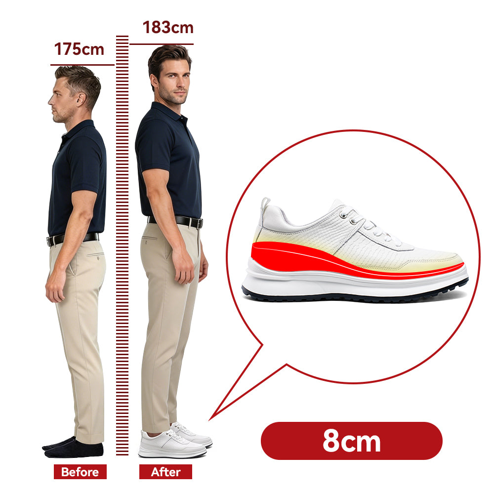 SCHUHE DIE GRÖßER MACHEN MASI +8 CM