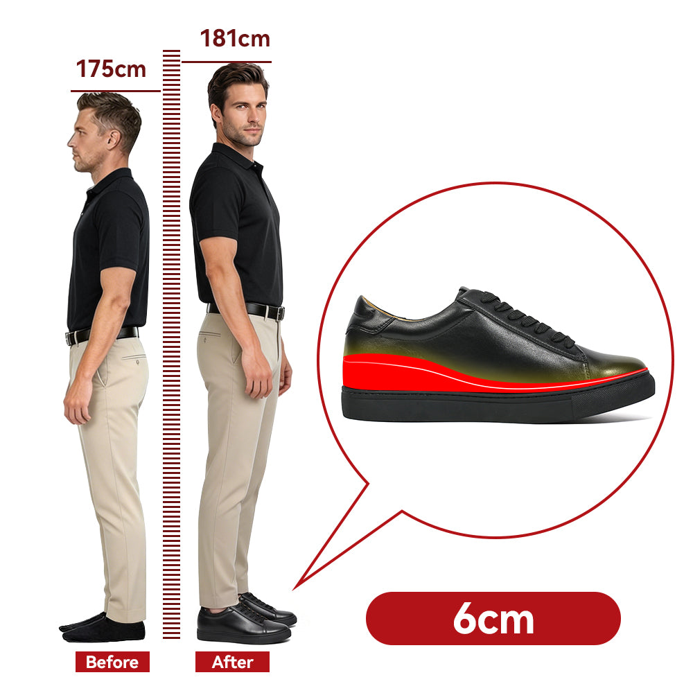 SCHUHE DIE GRÖßER MACHEN MASSIMO +6 CM