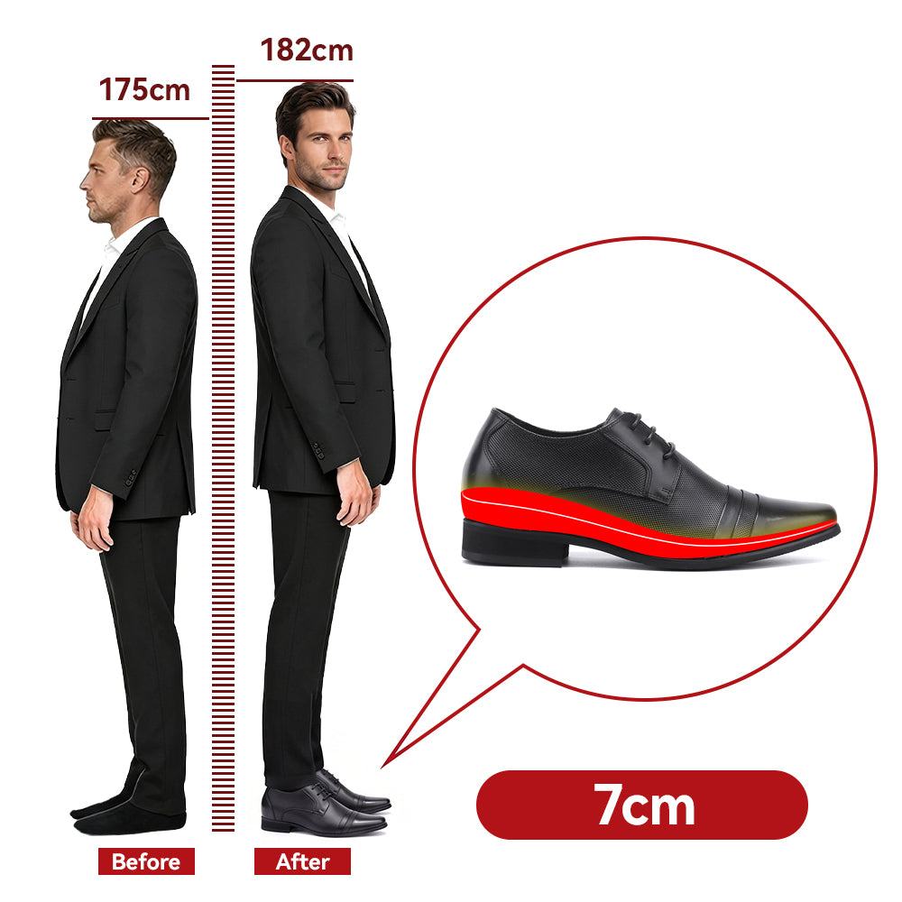 SCHUHE DIE GRÖßER MACHEN MAURIZIO +7 CM