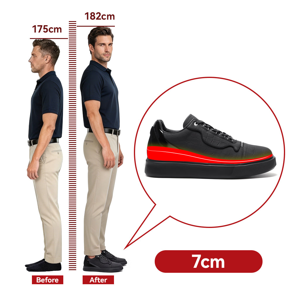SCHUHE DIE GRÖßER MACHEN NEREO +7 CM