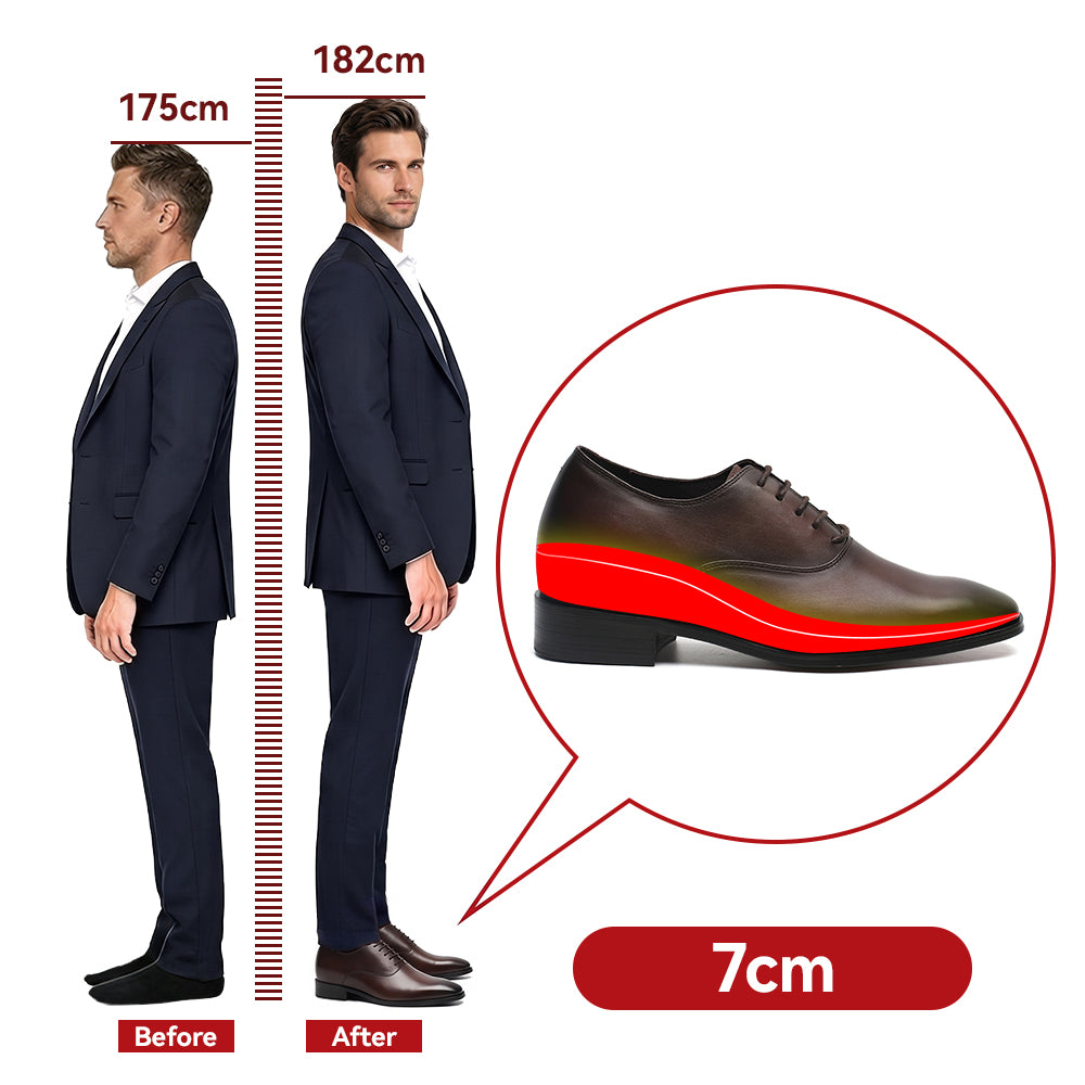 SCHUHE DIE GRÖßER MACHEN PAOLO +7 CM