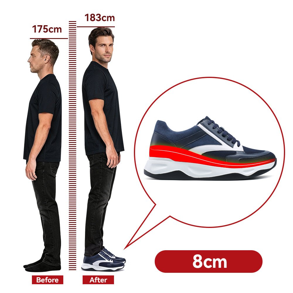 SCHUHE DIE GRÖßER MACHEN RICARDO +8 CM