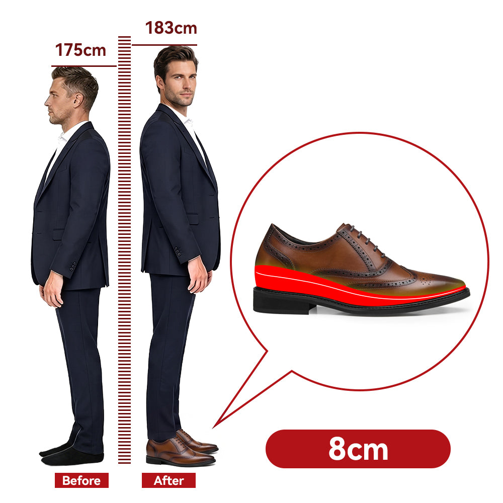 SCHUHE DIE GRÖßER MACHEN ROBERTO +8 CM