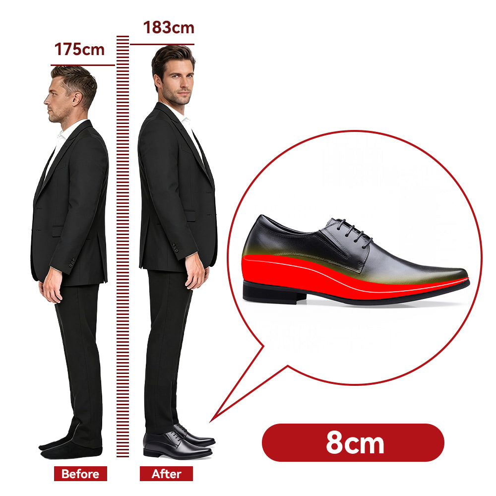 SCHUHE DIE GRÖßER MACHEN ROSSI +8 CM