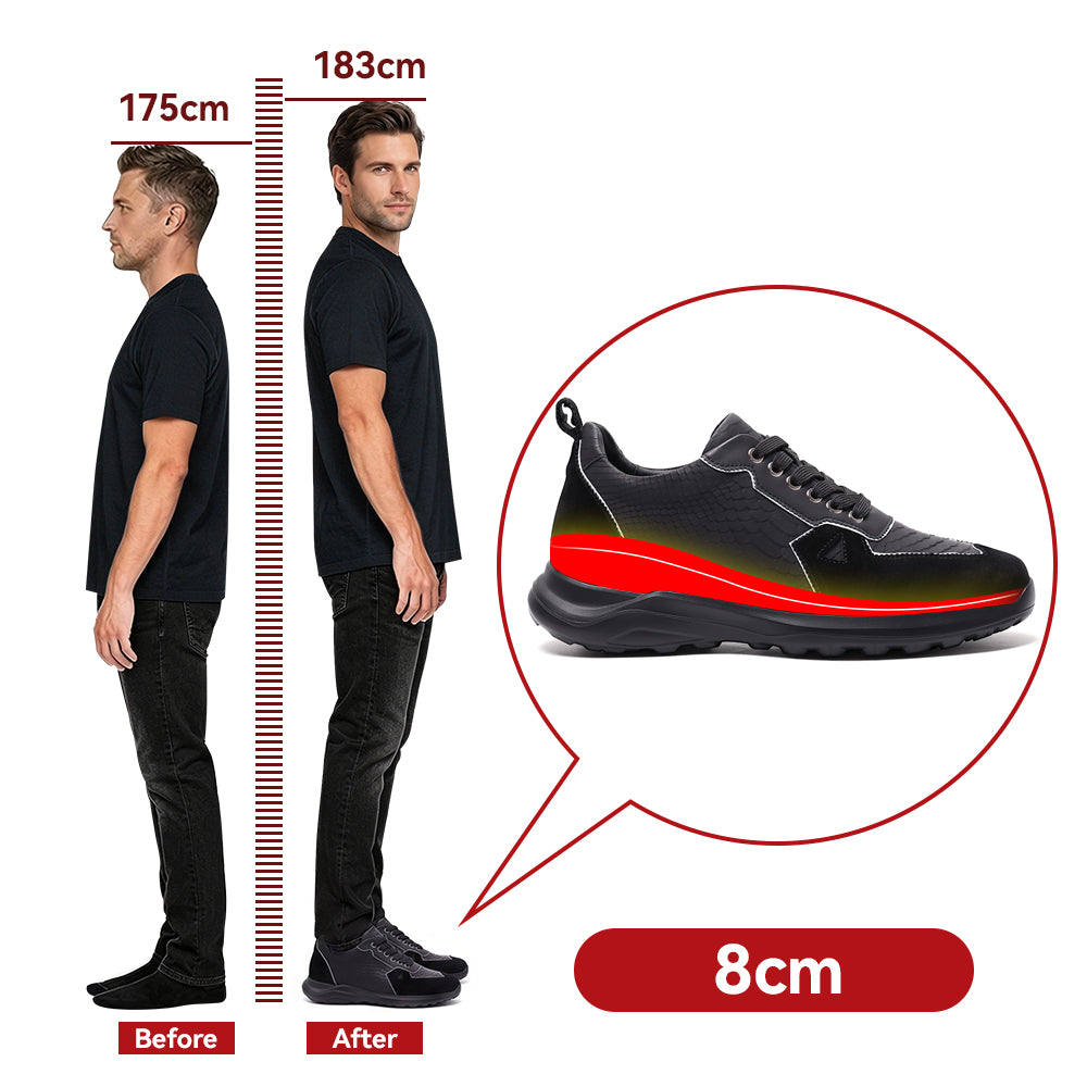 SCHUHE DIE GRÖßER MACHEN SEVERINO +8 CM