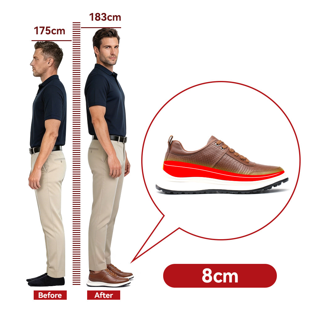 SCHUHE DIE GRÖßER MACHEN TOSA +8 CM