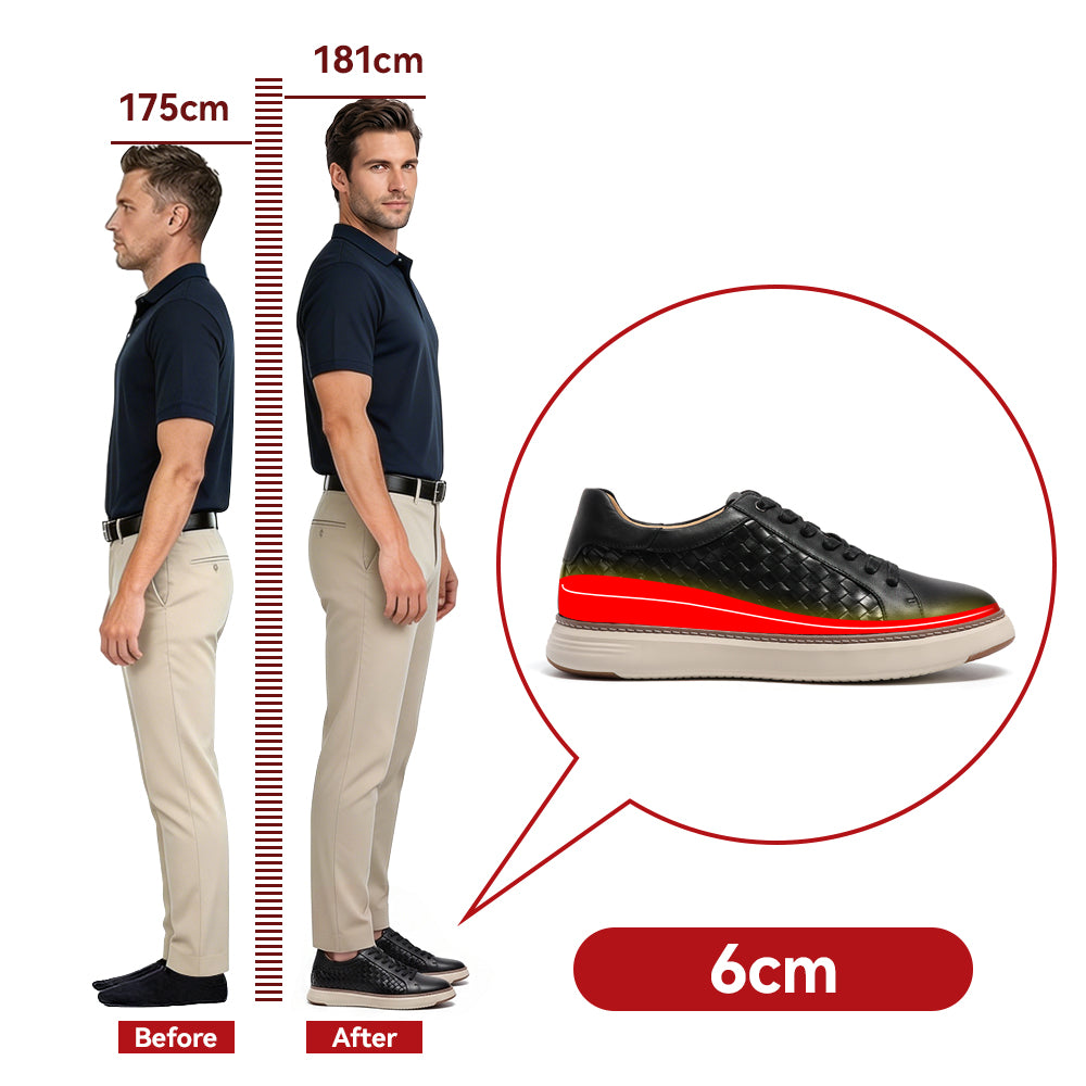 SCHUHE DIE GRÖßER MACHEN URBANO +6 CM