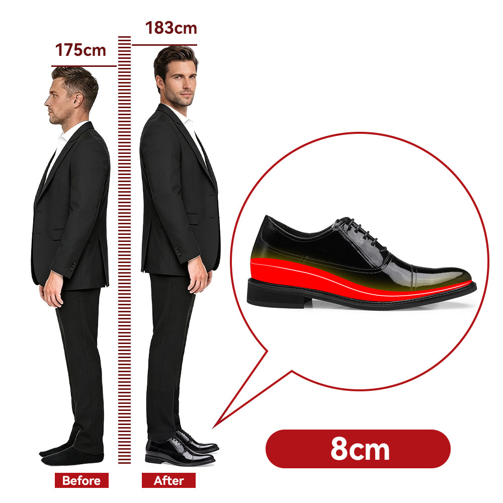 SCHUHE DIE GRÖßER MACHEN VANNI +8 CM