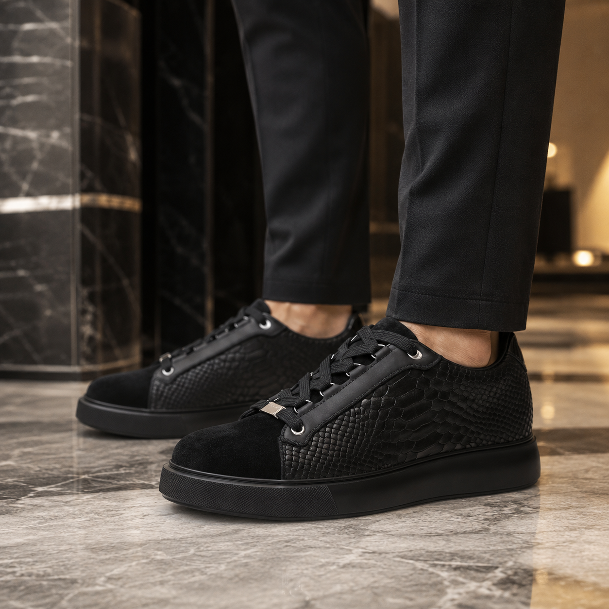 SCHUHE DIE GRÖßER MACHEN NEVIO +7 CM