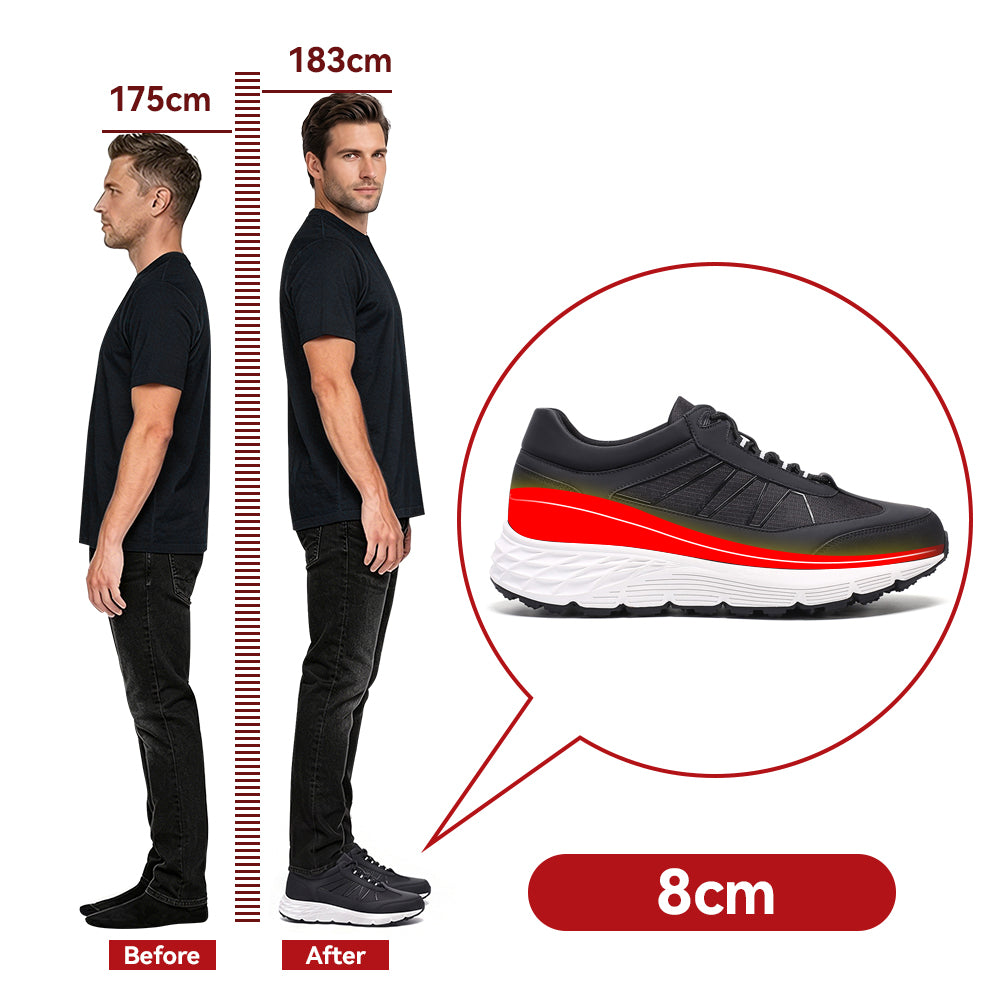 SCHUHE DIE GRÖßER MACHEN CARMELO +8 CM