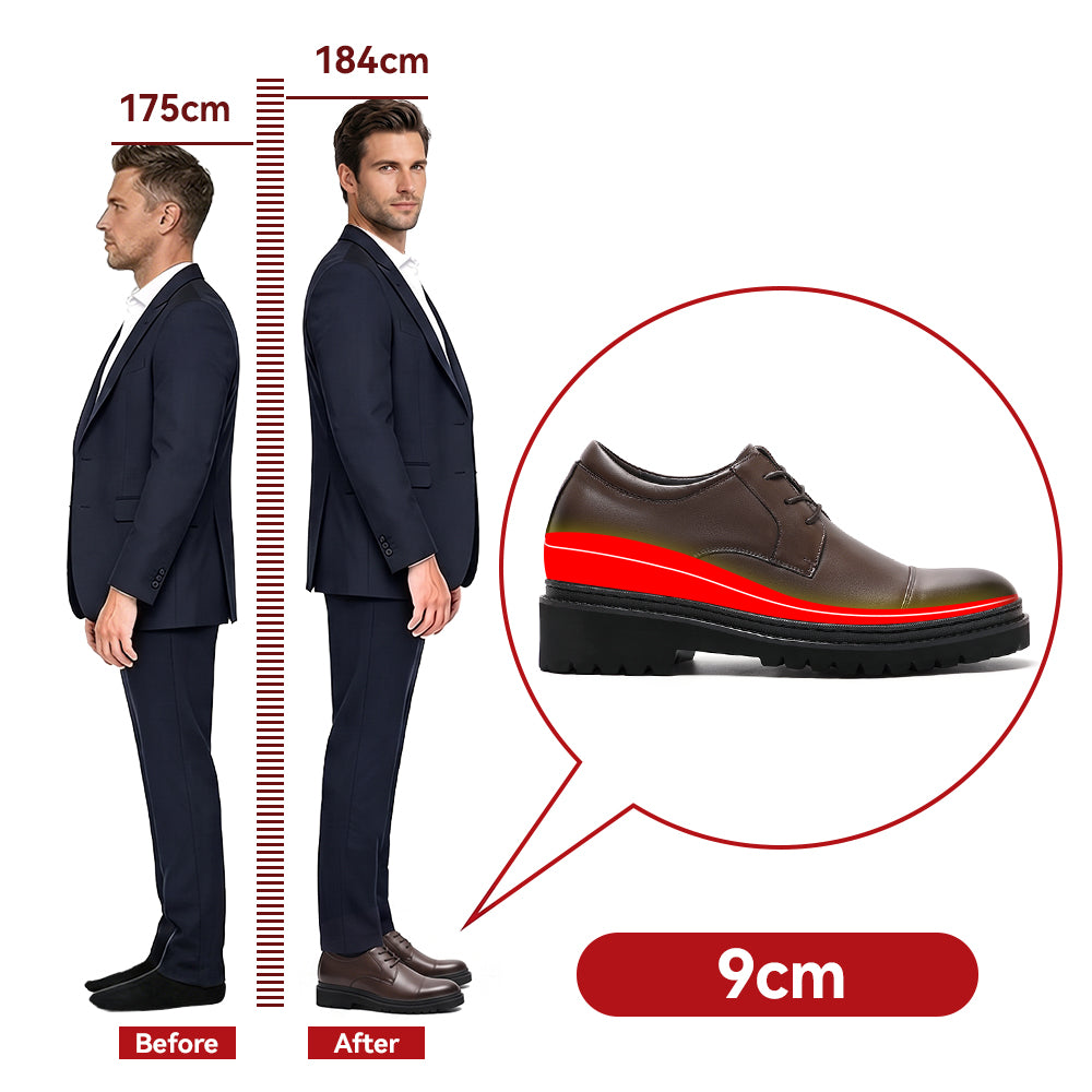SCHUHE DIE GRÖßER MACHEN FELICIANO +9 CM