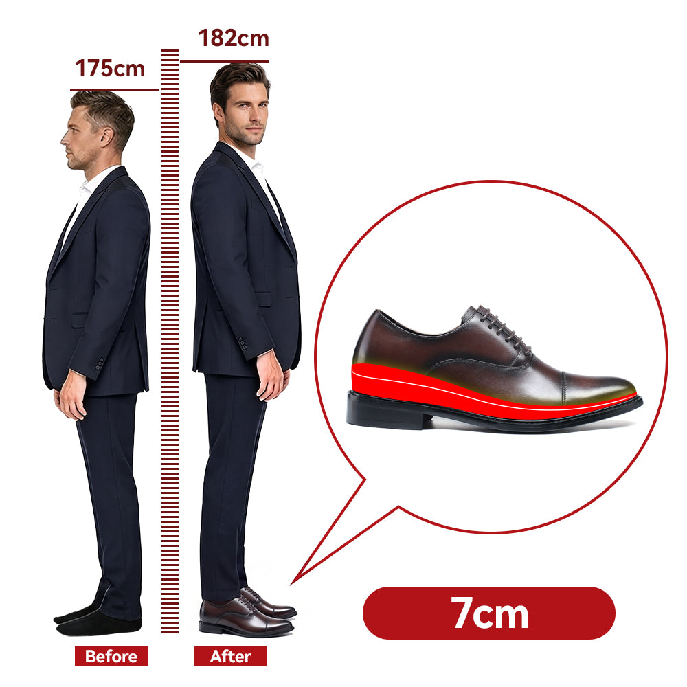 SCHUHE DIE GRÖßER MACHEN FERDINANDO +7 CM
