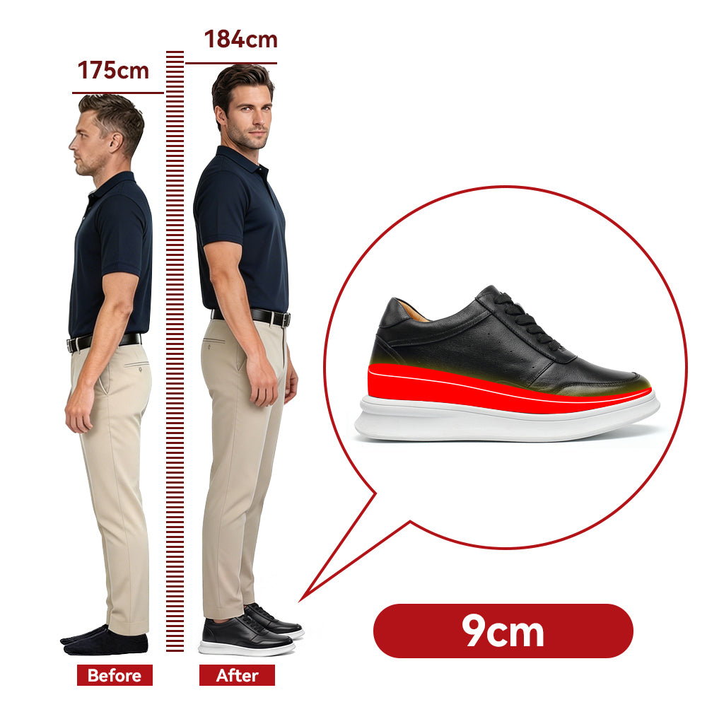 SCHUHE DIE GRÖßER MACHEN FILIPO +9 CM