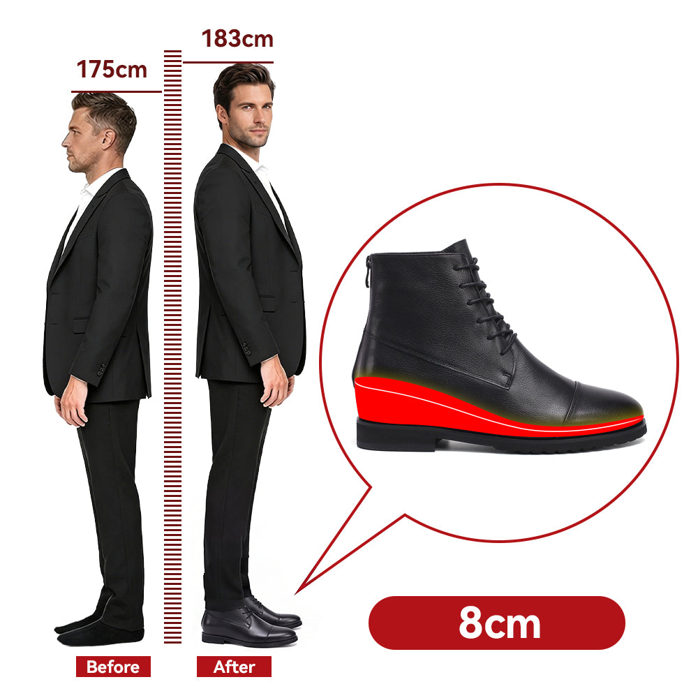 SCHUHE DIE GRÖßER MACHEN FRANCESCO +8 CM