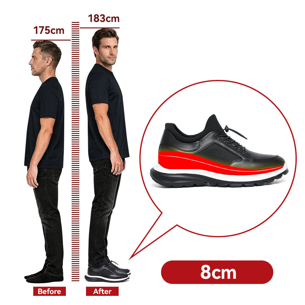 SCHUHE DIE GRÖßER MACHEN GERARDO +8 CM
