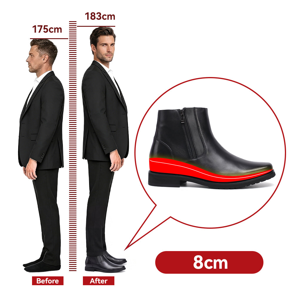 SCHUHE DIE GRÖßER MACHEN GUSTAVO +8 CM