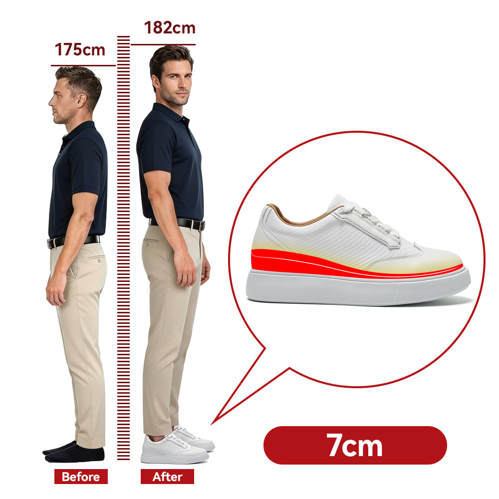SCHUHE DIE GRÖßER MACHEN IGNAZIO +7 CM