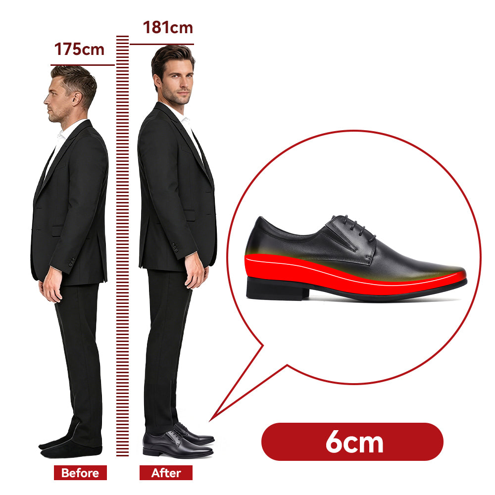SCHUHE DIE GRÖßER MACHEN LUCA +6 CM