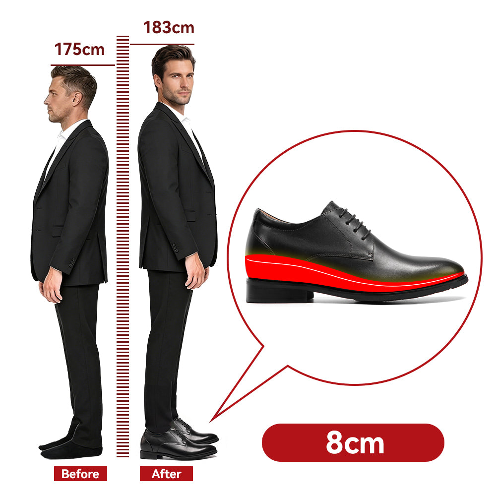 SCHUHE DIE GRÖßER MACHEN RIMINO +8 CM