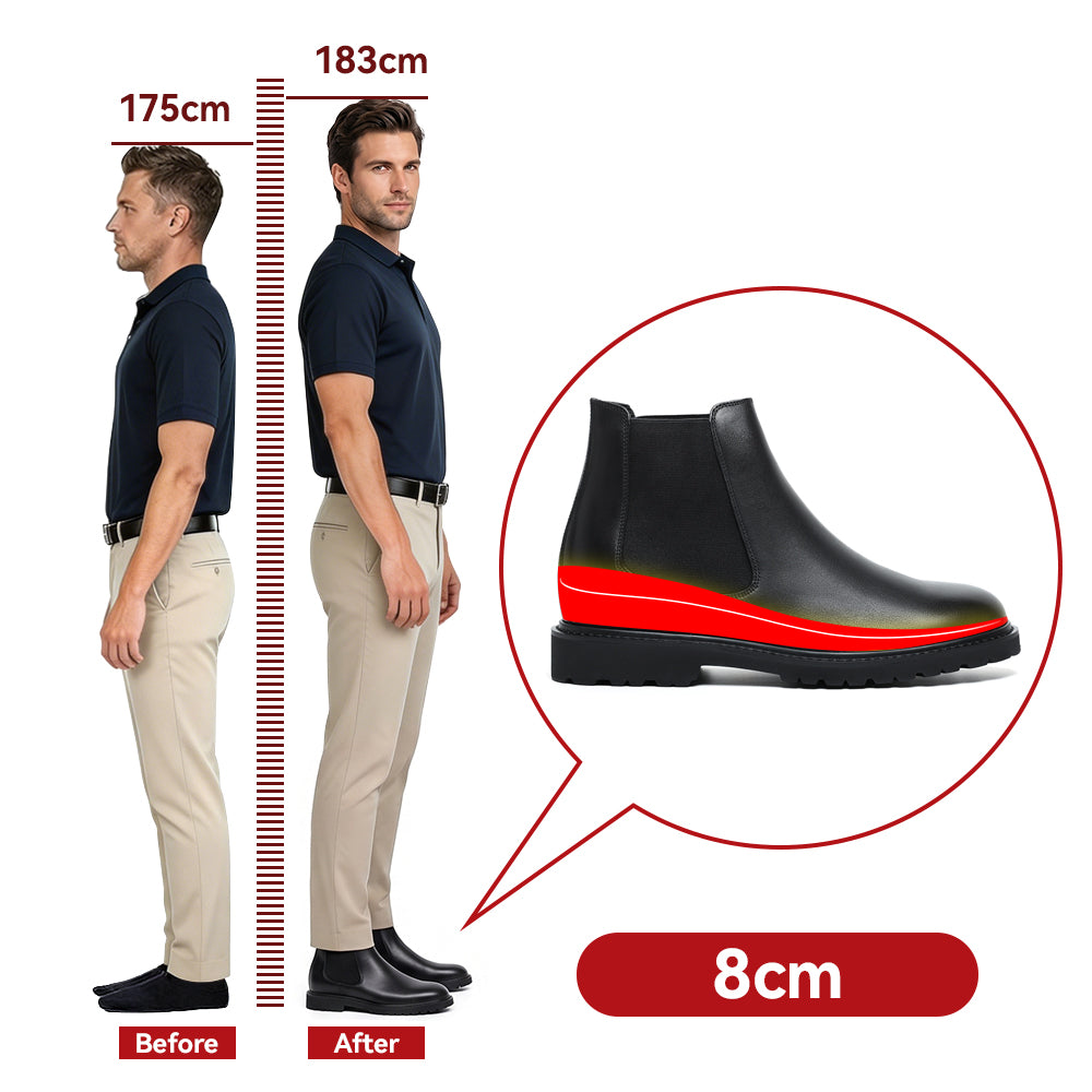 SCHUHE DIE GRÖßER MACHEN ROLANDO +8 CM
