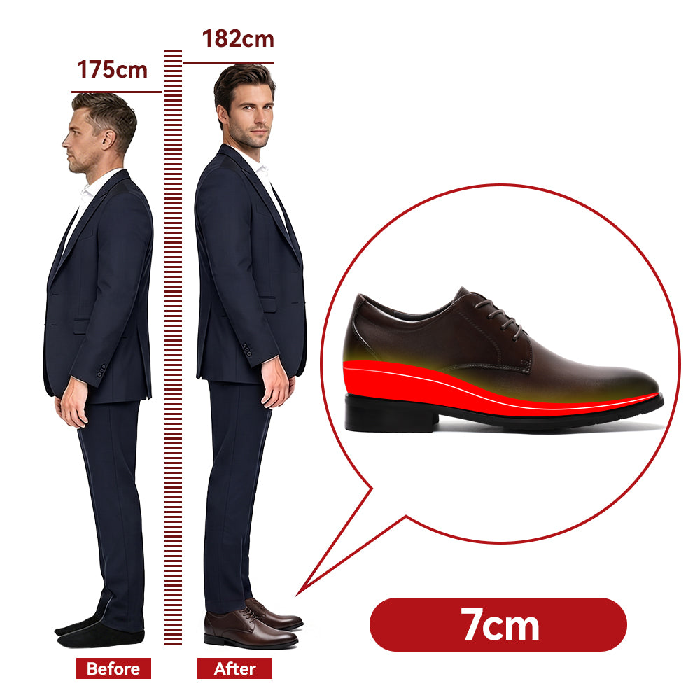 SCHUHE DIE GRÖßER MACHEN VALERIO +7 CM