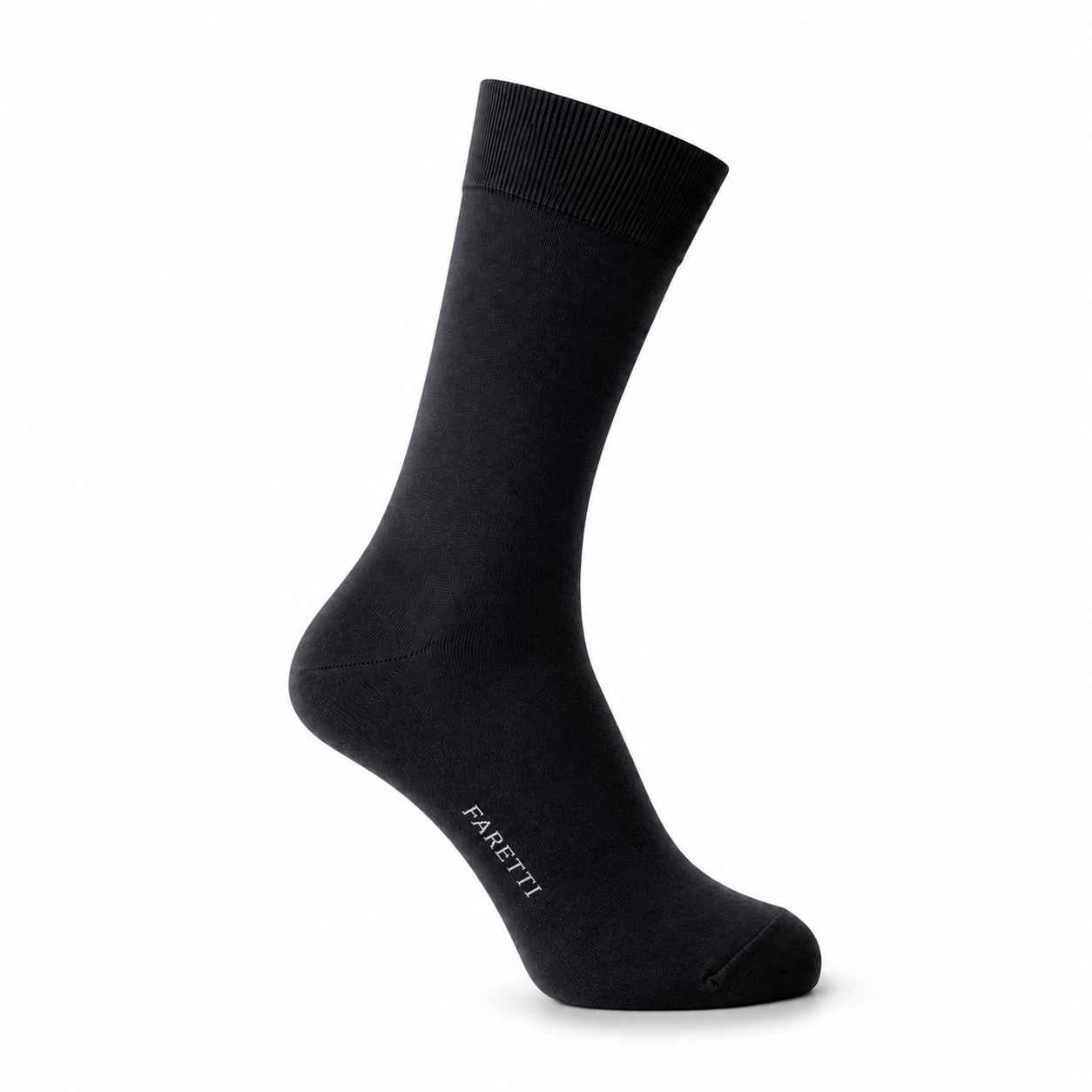 Schwarze Premium-Socken Faretti – Edle merzerisierte Baumwolle
