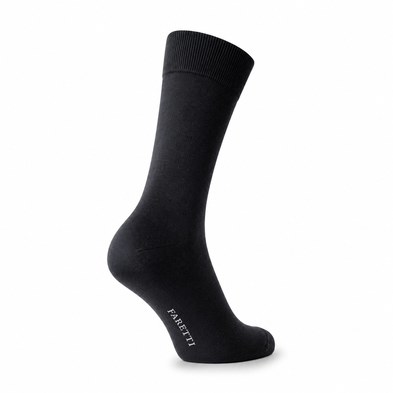 Schwarze Premium-Socken Faretti – Edle merzerisierte Baumwolle