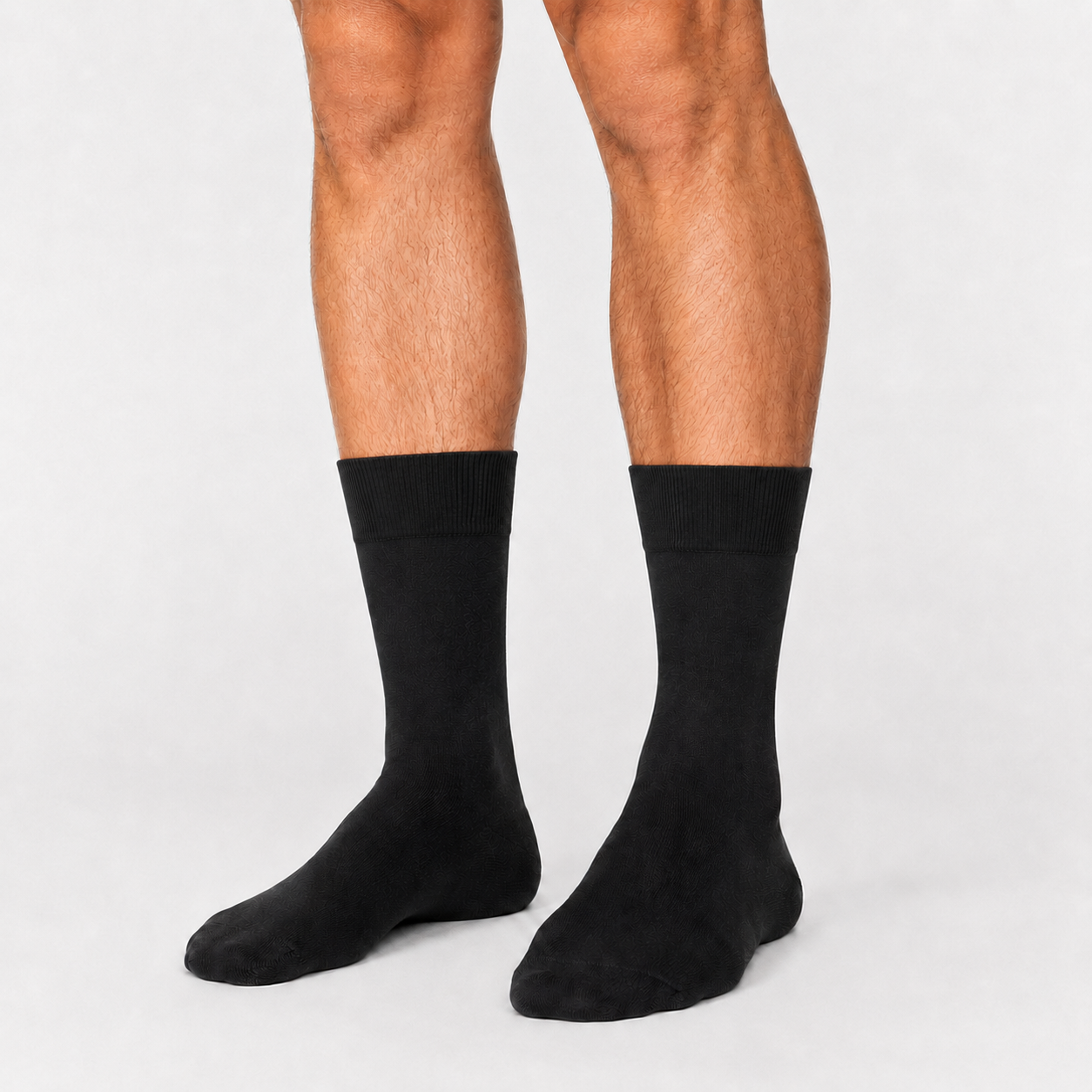 Schwarze Premium-Socken Faretti – Edle merzerisierte Baumwolle